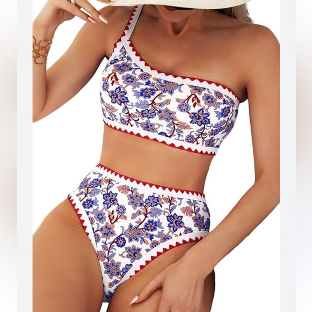 One-Shoulder Bikini Set sz Large